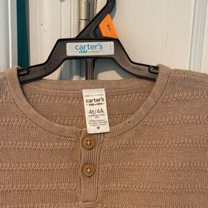 Carter's Men's Beige Crewneck Sweater